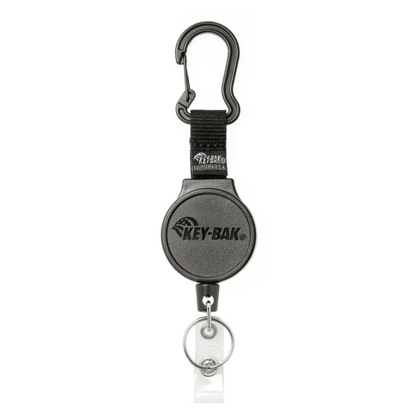 Key-Bak KEYBAK Mid6 Self Retracting Reel - 36 in. DuPont Kevlar Cord, Belt Clip, ID Strap/Split Ring 0006-0804 - main